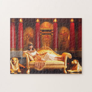 Cleopatra Queen Fantasy Ancient Egyptian Royal Jigsaw Puzzle