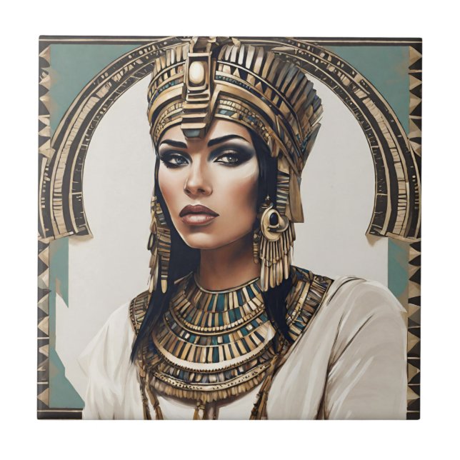 Cleopatra - Queen of Egypt  Ceramic Tile (Front)