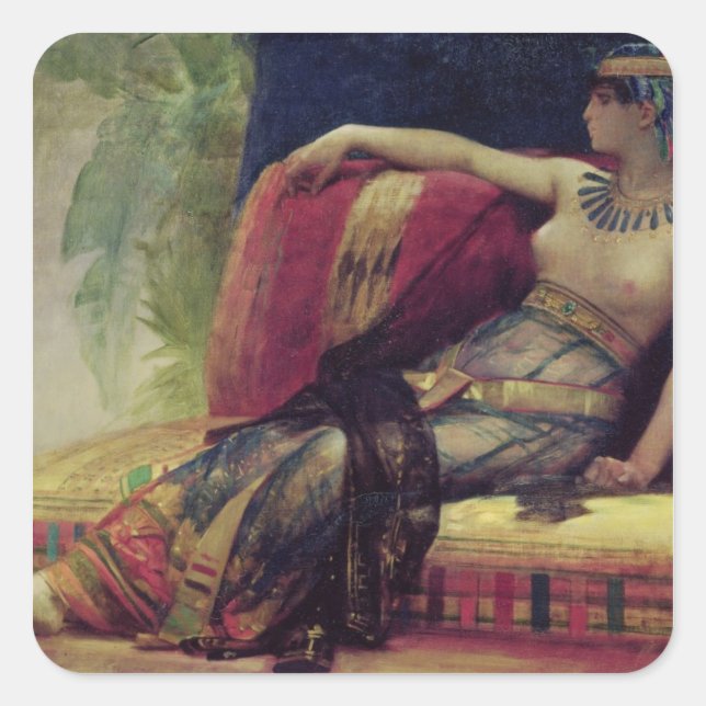 Cleopatra Square Sticker (Front)