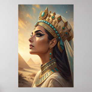 Cleopatra  The Timeless Queen of Beauty Egyptian G Poster