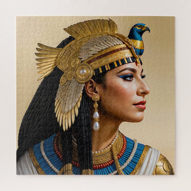 “Cleopatra VII's Realism: A Portrait” Jigsaw Puzzle (Vertical)