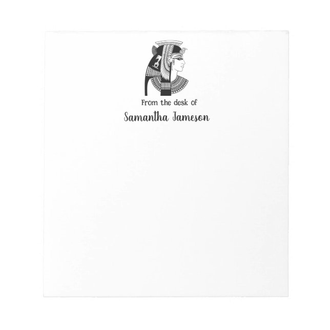 Cleopatra vintage illustration notepad (Front)