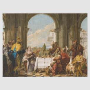 Cleopatra's Banquet by Giovanni Battista Tiepolo Tissue Paper