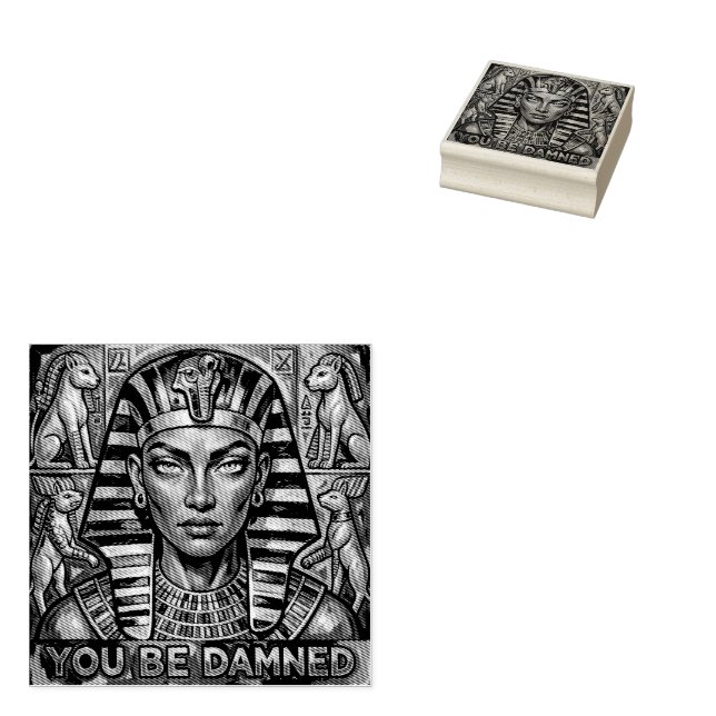 Cleopatra's Curse Rubber Stamp (Stamped)