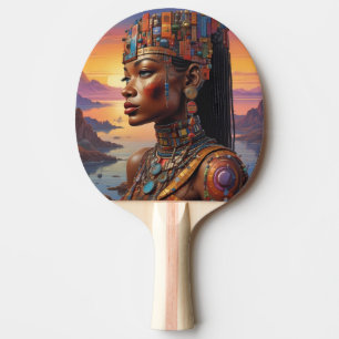 Cleopatra's Gaze Ping Pong Paddle