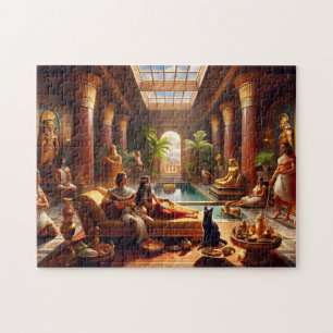Cleopatra's Grand Reception Eternal Majesty Jigsaw Puzzle