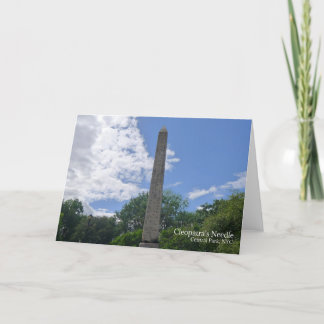 Cleopatra's Needle, Central Park, NYC  -  Card