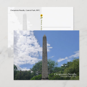 Cleopatra's Needle, Central Park, NYC - Postcard