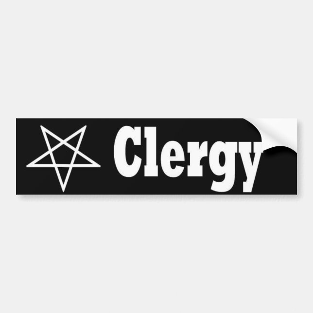 Clergy bumper stickers (Front)