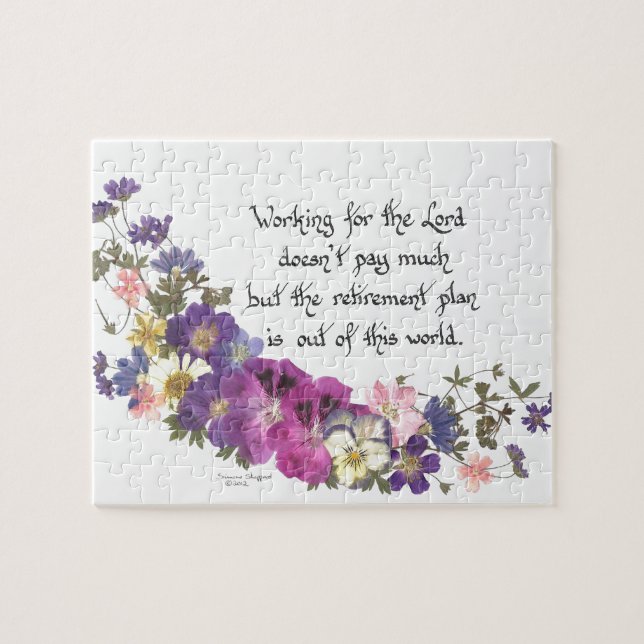 Clergy or volunteer gift jigsaw puzzle (Horizontal)