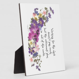 Clergy or volunteer gift plaque