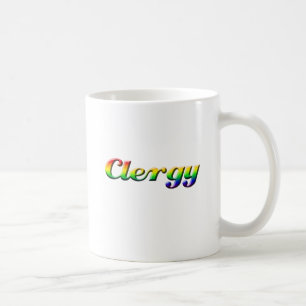 clergy - rainbow coffee mug