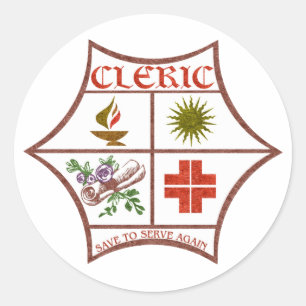 Cleric Classic Round Sticker