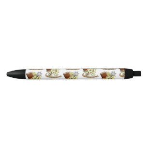 Cleric Dice Design Black Ink Pen