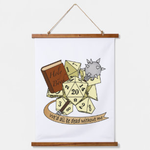 Cleric Dice Design Hanging Tapestry