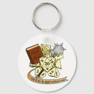 Cleric Dice Design Key Ring
