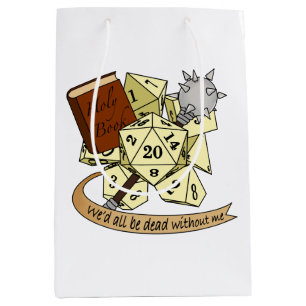 Cleric Dice Design Medium Gift Bag