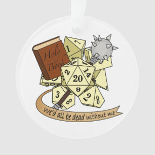 Cleric Dice Design Ornament