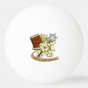 Cleric Dice Design Ping Pong Ball