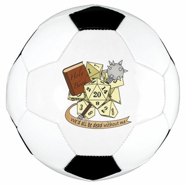 Cleric Dice Design Soccer Ball (Front)