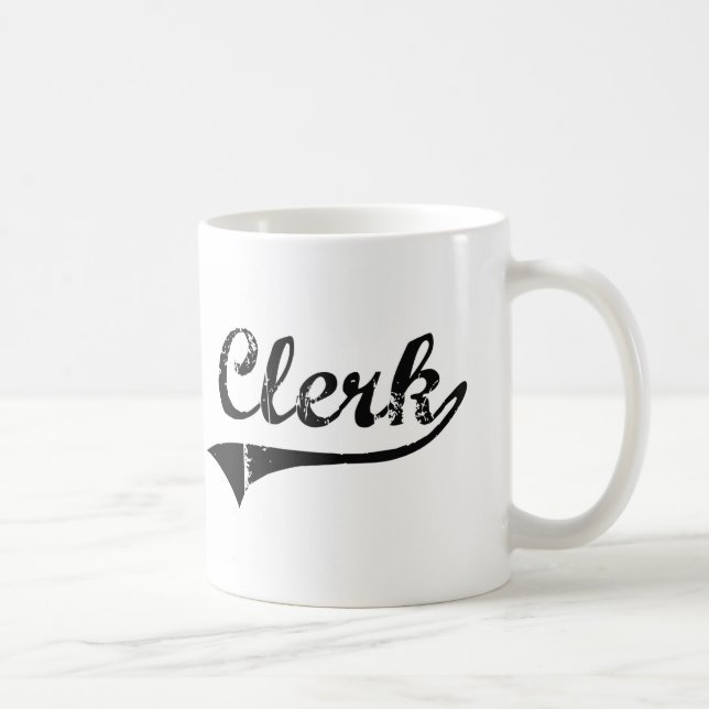 Clerk Professional Job Coffee Mug (Right)