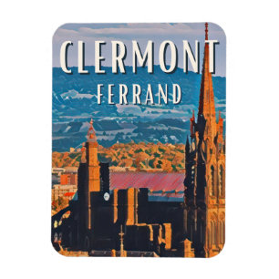 Clermont-Ferrand Photo Vintage  Magnet