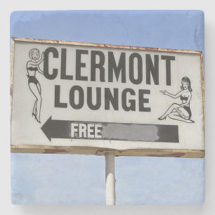 Clermont Lounge Atlanta Landmark Marble Coaster