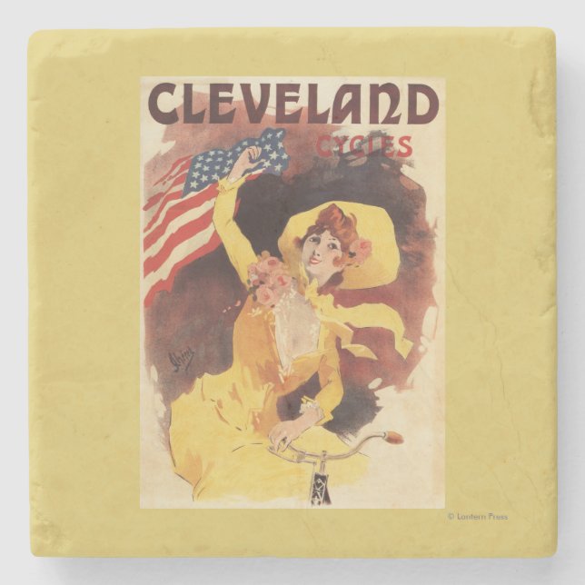 Cleveland Bicycles American Girl in Yellow Stone Coaster (Front)