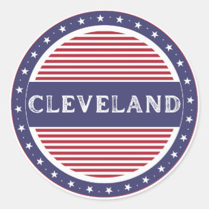 Cleveland City Pride Emblem – American Identity Classic Round Sticker