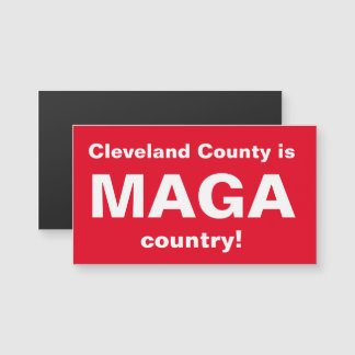 Cleveland County is MAGA country Flat Magnet