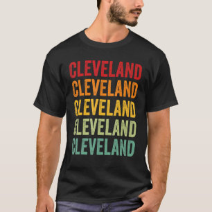 Cleveland County Oklahoma Rainbow Text Design T-Shirt