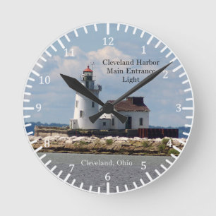 Cleveland Harbor Main Entrance Light clock