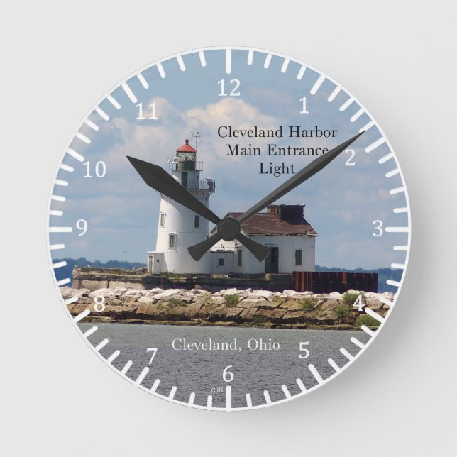 Cleveland Harbor Main Entrance Light clock (Front)