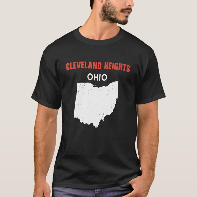 CLEVELAND HEIGHTS Ohio USA State America Travel Oh T-Shirt (Front)