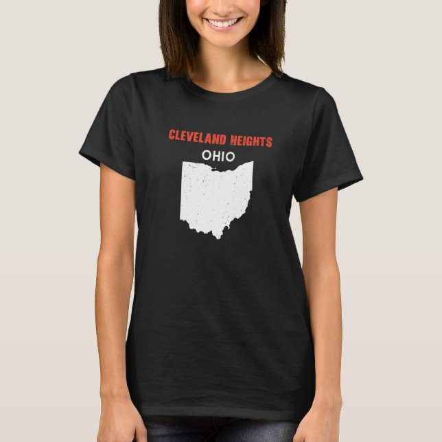 CLEVELAND HEIGHTS Ohio USA State America Travel Oh T-Shirt (Front)
