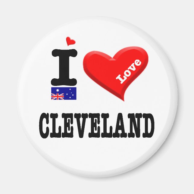 CLEVELAND - I Love Magnet (Front)