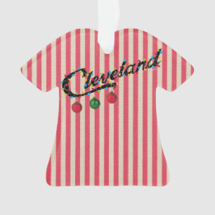 Cleveland in Lights Shirt ornament-CUSTOMIZABLE! Ornament