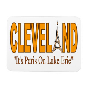 Cleveland, It's Paris On Lake Erie Magnet