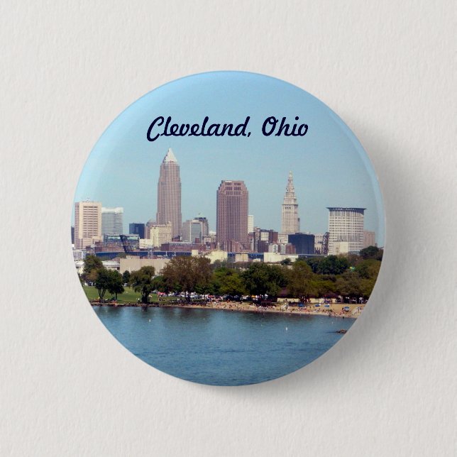 Cleveland (Lake View) 6 Cm Round Badge (Front)