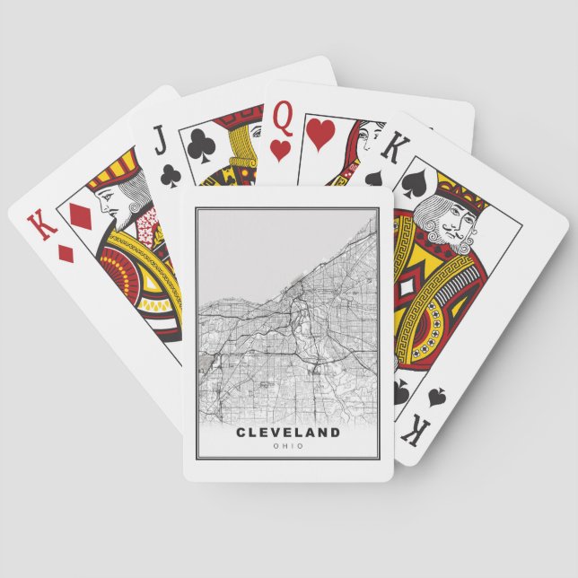Cleveland Map Playing Cards (Back)