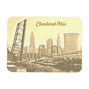 Cleveland Morning Gold Magnet