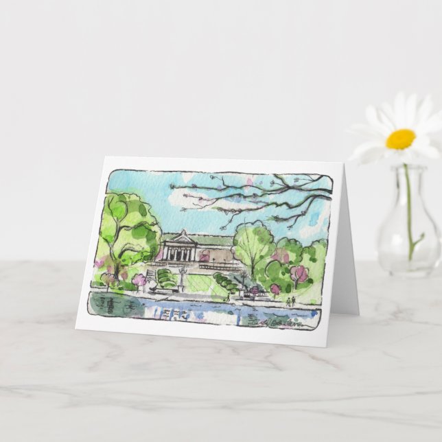 Cleveland Museum of Art Folded Greeting Card (Small Plant)