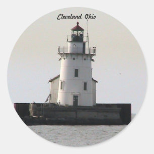 Cleveland OH Lighthouse ( Evening) Sticker