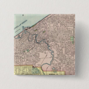 Cleveland, Ohio 15 Cm Square Badge