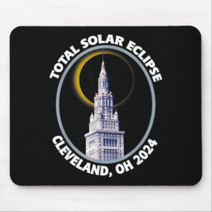 Cleveland Ohio 2024 Total Solar Eclipse Path Of To Mouse Pad
