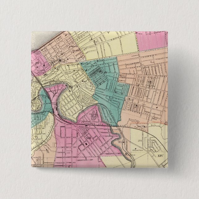 Cleveland, Ohio 2 15 Cm Square Badge (Front)