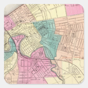 Cleveland, Ohio 2 Square Sticker
