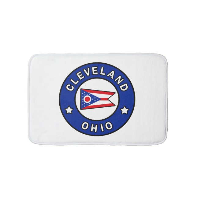 Cleveland Ohio Bath Mat (Front)