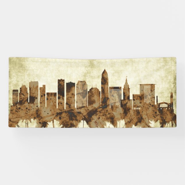 Cleveland Ohio Cityscape Banner (Horizontal)