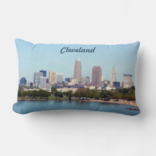Cleveland Ohio Classic Lake Skyline Pillow
